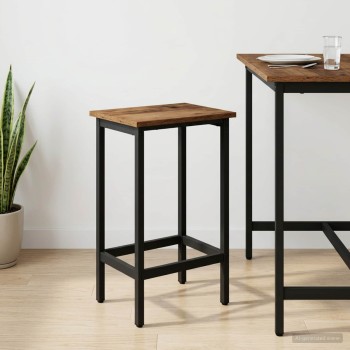 Bárszék antik fa 40 x 32 x 74 cm szerelt fa