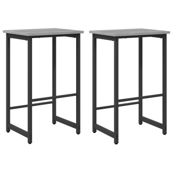 Bárszék 2 db szürke sonoma 40 x 32 x 74 cm szerelt fa