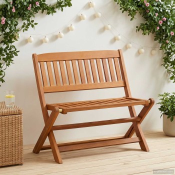 Gyerek pad barna 61 x 38 x 57 cm tömör eukaliptusz fa