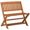 Gyerek pad barna 61 x 38 x 57 cm tömör eukaliptusz fa