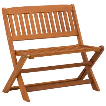 Gyerek pad barna 61 x 38 x 57 cm tömör eukaliptusz fa