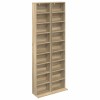 Cd szekrény 2 db sonoma tölgy 33 x 23,5 x 175 cm szerelt fa