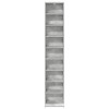 Cd szekrény betonszürke 33 x 23,5 x 175 cm szerelt fa