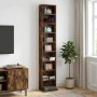 Cd szekrény füstös tölgy 33 x 23,5 x 175 cm szerelt fa