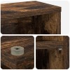 Cd szekrény 2 db füstös tölgy 33 x 23,5 x 175 cm szerelt fa