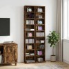 Cd szekrény 2 db füstös tölgy 33 x 23,5 x 175 cm szerelt fa