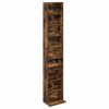 Cd szekrény 2 db füstös tölgy 33 x 23,5 x 175 cm szerelt fa