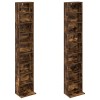 Cd szekrény 2 db füstös tölgy 33 x 23,5 x 175 cm szerelt fa