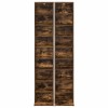 Cd szekrény 2 db füstös tölgy 33 x 23,5 x 175 cm szerelt fa