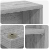 Cd szekrény 2 db szürke sonoma 33 x 23,5 x 175 cm szerelt fa
