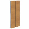 Cd szekrény 2 db szürke sonoma 33 x 23,5 x 175 cm szerelt fa