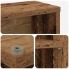 Cd szekrény antik fa 33 x 23,5 x 175 cm szerelt fa