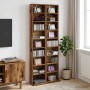 Cd szekrény 2 db antik fa 33 x 23,5 x 175 cm szerelt fa