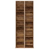 Cd szekrény 2 db antik fa 33 x 23,5 x 175 cm szerelt fa