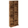 Cd szekrény 2 db antik fa 33 x 23,5 x 175 cm szerelt fa