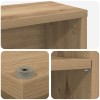 Cd szekrény kézműves tölgy 33 x 23,5 x 175 cm szerelt fa