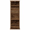 Cd szekrény antik fa 60 x 17 x 92 cm szerelt fa