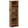 Cd szekrény antik fa 60 x 17 x 92 cm szerelt fa