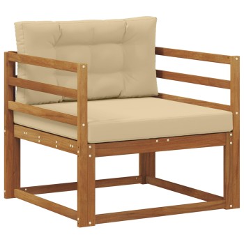 Kültéri középső kanapé természetes
