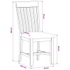 Étkezőszék 2 pcs tömör tölgyfa fekete 45 x 59,5 x 100 cm
