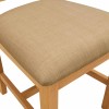 Étkezőszék 2 pcs tömör tölgyfa bézs 45 x 54 x 105 cm