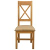 Étkezőszék 2 pcs tömör tölgyfa bézs 45 x 54 x 105 cm