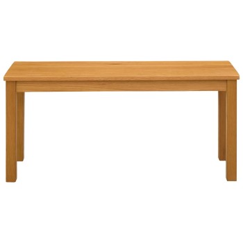 Étkező pad 95 x 32 x 45 cm tömör tölgyfa természetes