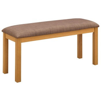 Étkező pad 95 x 32 x 45 cm tömör tölgyfa szürke