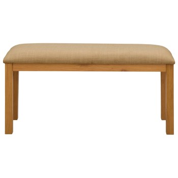 Étkező pad 95 x 32 x 45 cm tömör tölgyfa bézs