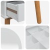 Sminkasztal készlet fauske 2 pcs fehér 76 x 50 x 143 cm