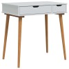Sminkasztal készlet fauske 2 pcs fehér 76 x 50 x 143 cm