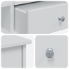 Sminkasztal készlet fauske 2 pcs fehér 100 x 50 x 103,5 cm