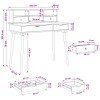 Sminkasztal készlet fauske 2 pcs fehér 100 x 50 x 103,5 cm