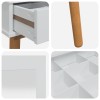 Sminkasztal készlet fauske 2 pcs fehér 100 x 50 x 143 cm