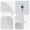 Sminkasztal készlet fauske 3 pcs fehér 76 x 50 x 143 cm