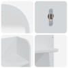 Sminkasztal készlet fauske 4 pcs fehér 100 x 50 x 143 cm