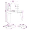 Sminkasztal készlet fauske 4 pcs fehér 100 x 50 x 143 cm