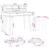 Sminkasztal készlet fauske 3 pcs fehér 100 x 50 x 103,5 cm