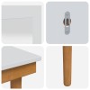 Sminkasztal készlet fauske 3 pcs fehér 100 x 50 x 143 cm