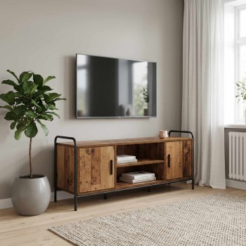 Tv szekrény 119 x 33 x 50 cm antik fa