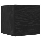 Tv szekrény garnitúra 6 pcs 80 x 30 x 30 cm fekete tölgy