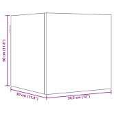 Tv szekrény garnitúra 6 pcs 80 x 30 x 30 cm fekete tölgy