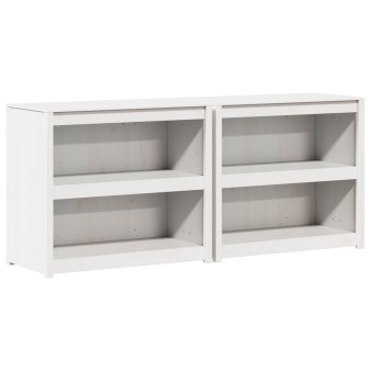Kültéri konyhaszekrény meppel 2 pcs fehér 212 x 55 x 92 cm