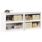 Kültéri konyhaszekrény meppel 2 pcs fehér 212 x 55 x 92 cm Kültéri konyhaszekrény meppel 2 pcs fehér 212 x 55 x 92 cm