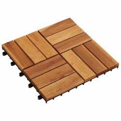 Faszegély járólap 30 pcs barna 30 x 30 cm akácfa