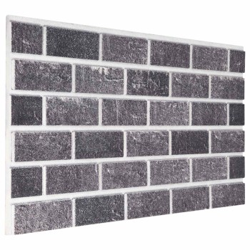 Fali panelek 10 pcs fekete és szürke 100 x 50 cm eps hab