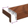 Ablakpárkány barna fa 80 x 10 x 4,5 cm pvc