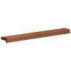 Ablakpárkány barna fa 80 x 10 x 4,5 cm pvc