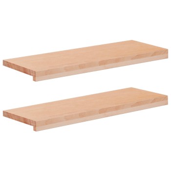 Ablakpárkányok 2 db természetes 80x 30 x 2 cm tömör bükkfa
