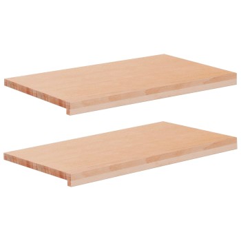 Ablakpárkányok 2 db természetes 80x 40 x 2 cm tömör bükkfa